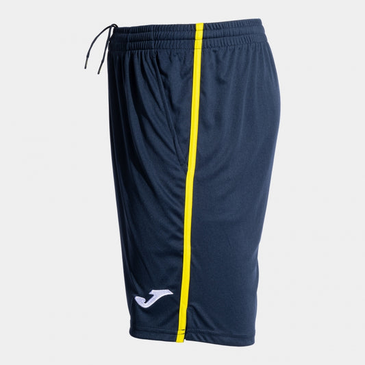 Joma Open III Shorts Navy Yellow Junior