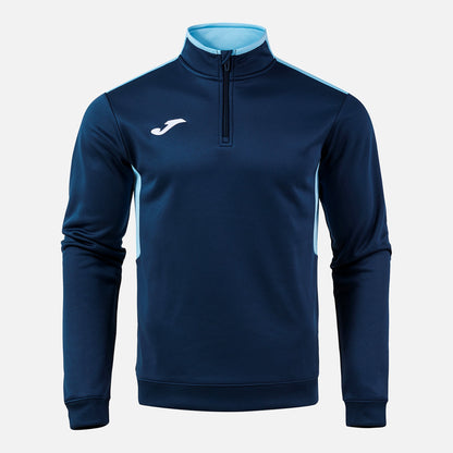 Joma Winner 4 1/4 Zip Navy Sky Blue Adult