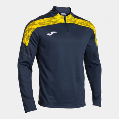 Joma Championship 8 1/4 Zip Navy Yellow Junior