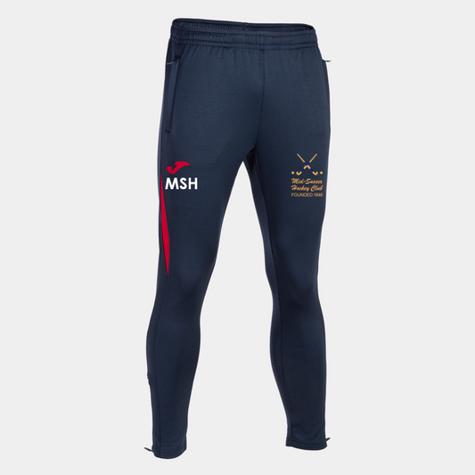 Mid Sussex Hockey Training Pants Junior Navy/Red (C7)
