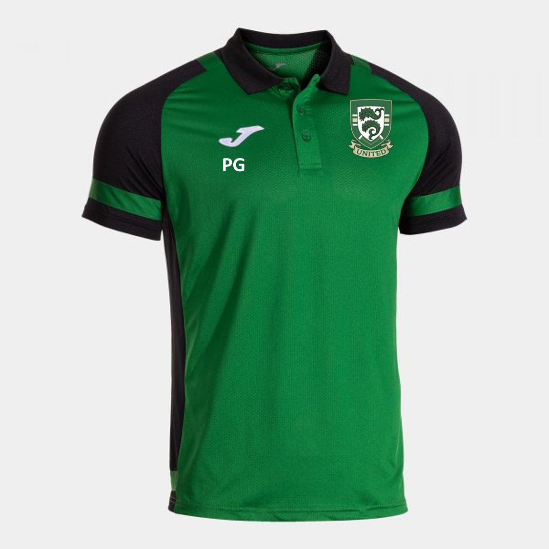 Portslade United Coaches Polo Green/Black (Lider)