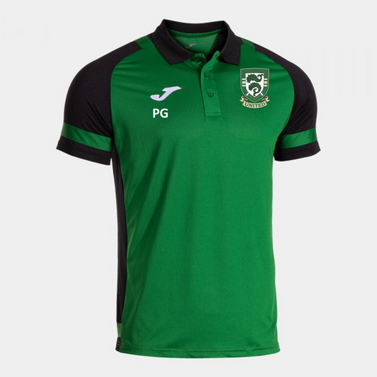 Portslade United Coaches Polo Green/Black (Lider)
