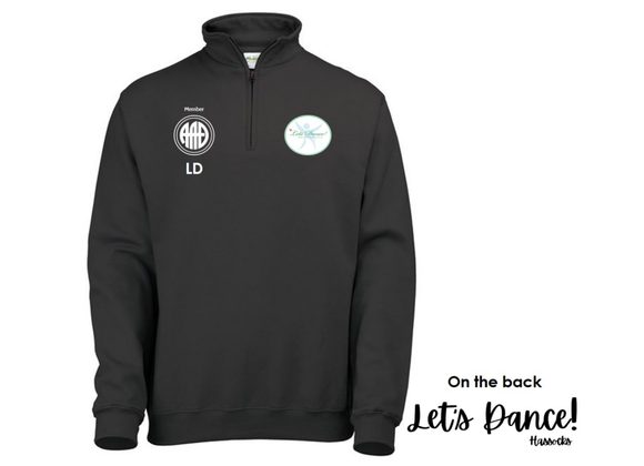 Lets Dance AAD 1/4 Zip Adult Black (JH)