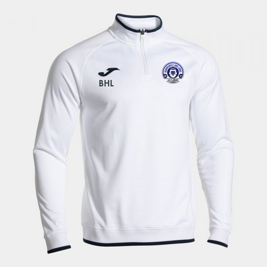 Barnhurst Lane Lions FC Coaches 1/4 Zip Adult White/Navy (Premium)