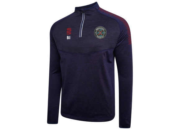 Brighton Xiles 1/4 Zip Navy/Maroon (Dual)