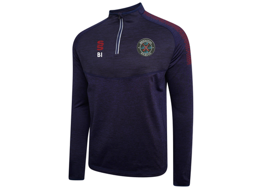 Brighton Xiles 1/4 Zip Navy/Maroon (Dual)