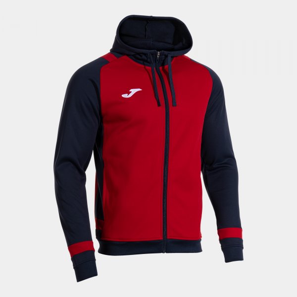 Joma Lider Hoodie Red Navy Adult