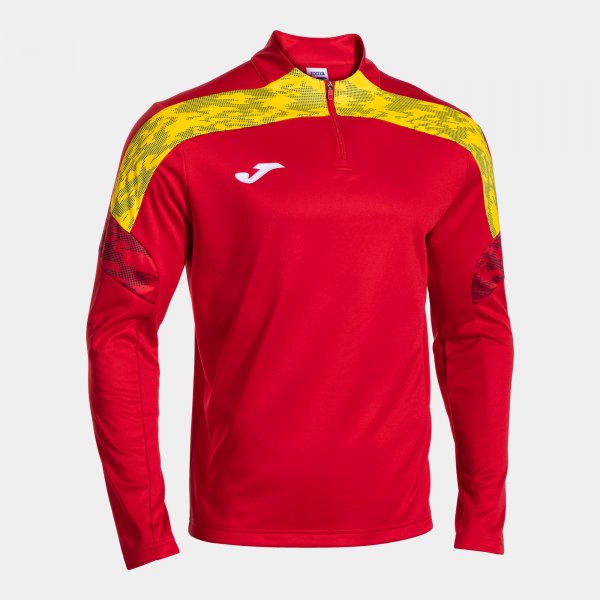 Joma Championship 8 1/4 Zip Red Yellow Junior