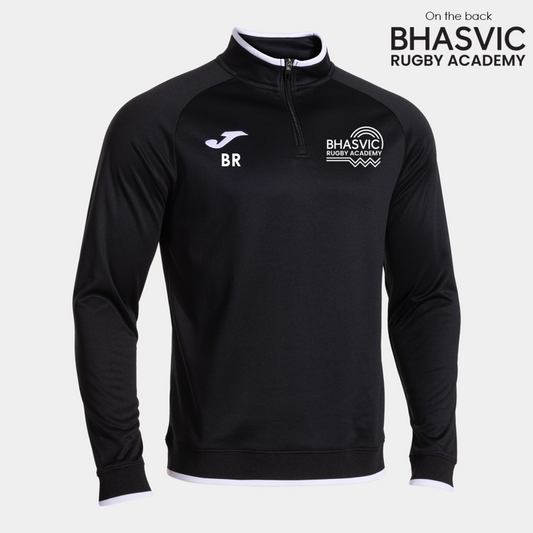 BHASVIC RUGBY Quarter Zip Black (Combi Prem)