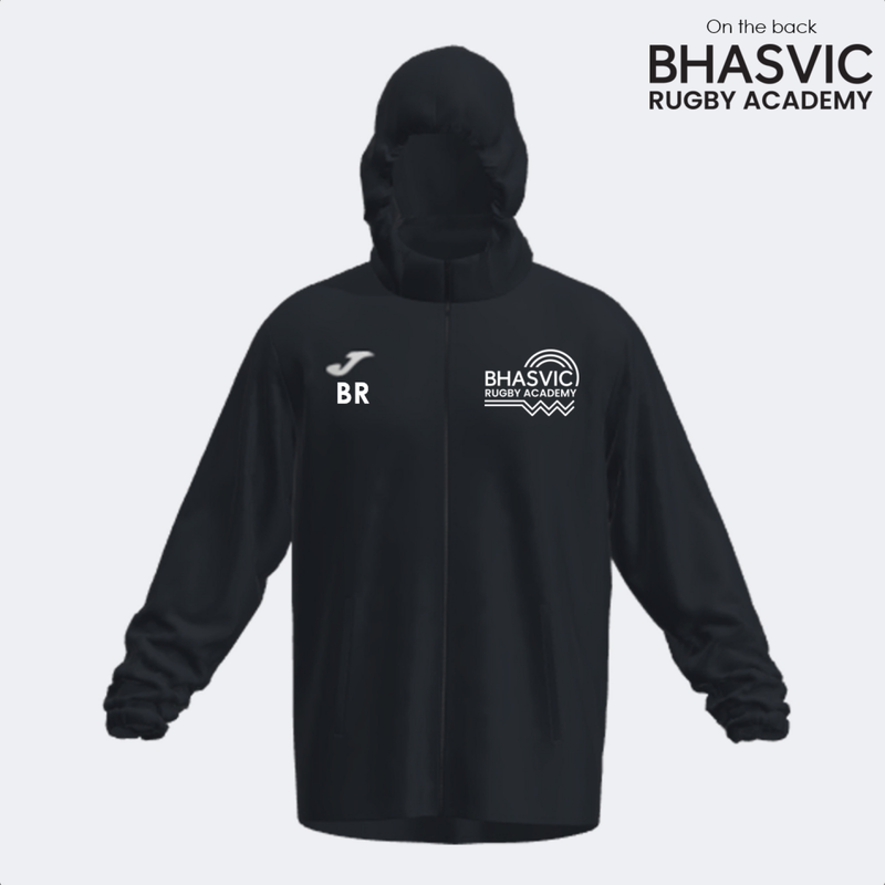 BHASVIC RUGBY Shower Jacket Black (Rain)