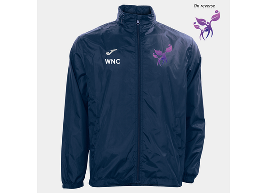 Woodside Netball Club Shower Jacket Navy Adult (Rain)