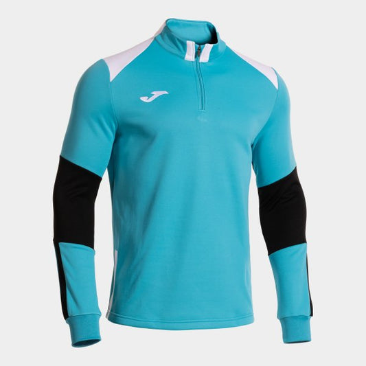 Joma Danubio 4 1/4 Zip Sky Blue Black Junior