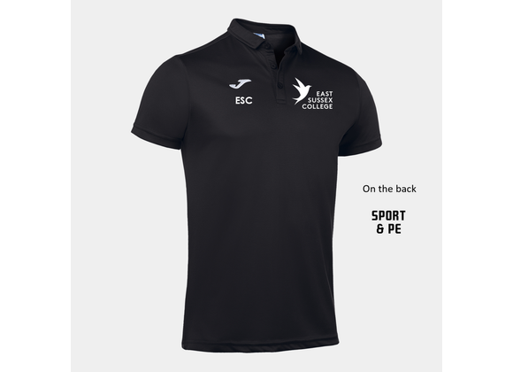 East Sussex College Sport & PE Polo Shirt Black (Hobby)