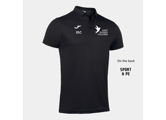 East Sussex College Sport & PE Polo Shirt Black (Hobby)