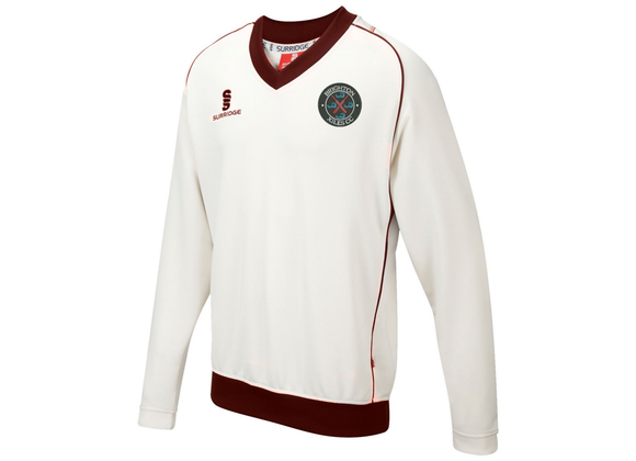 Brighton Xiles Sweatshirt Ivory/Maroon (Curve)