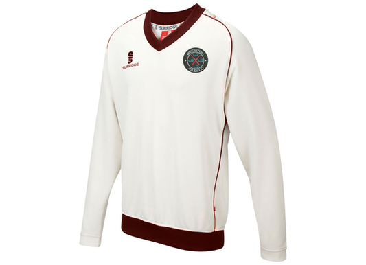 Brighton Xiles Sweatshirt Ivory/Maroon (Curve)