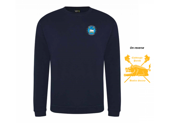 Chiddlingly Parish Bonfire Society Sweatshirt  Navy