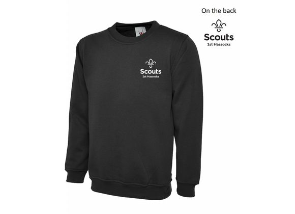 Scouts 1st Hassocks Sweatshirt Black Adult (UC)