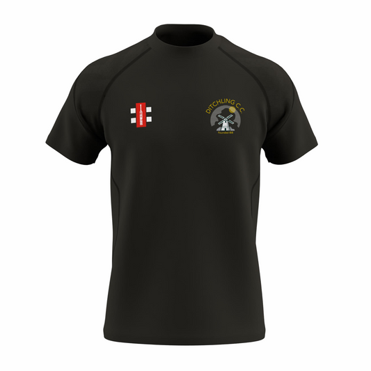 Ditchling Cricket Club Seniors Training Tee Black (GTS)