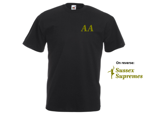 Sussex Supremes Tee Black Junior (UC)
