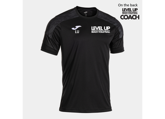 Level Up Beach Volleyball Athletes Tee Black (C8)