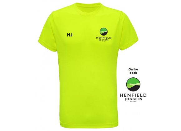 Henfield Joggers Tee Fluo Yellow Adults (Tri-Dri)