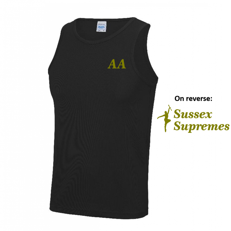 Sussex Supremes Sports Vest Black Junior (JC)