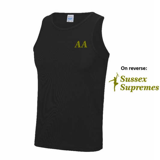 Sussex Supremes Sports Vest Black Junior (JC)
