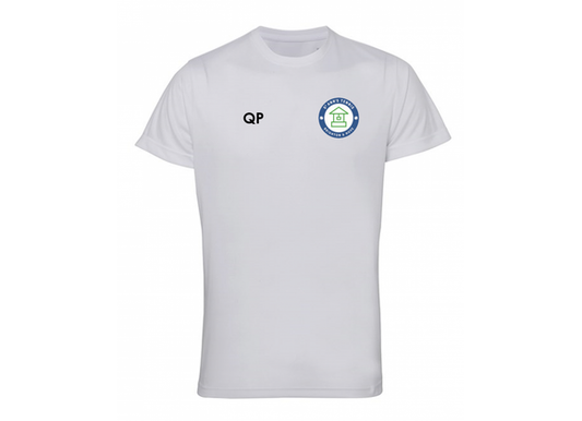 St Ann's Tennis Coaches Tee White Adult (Tri-Dri)