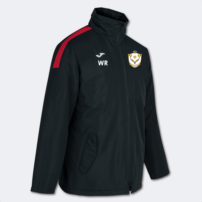 Whitehawk Rangers FC Winter Coat Black/Red (Trivor)
