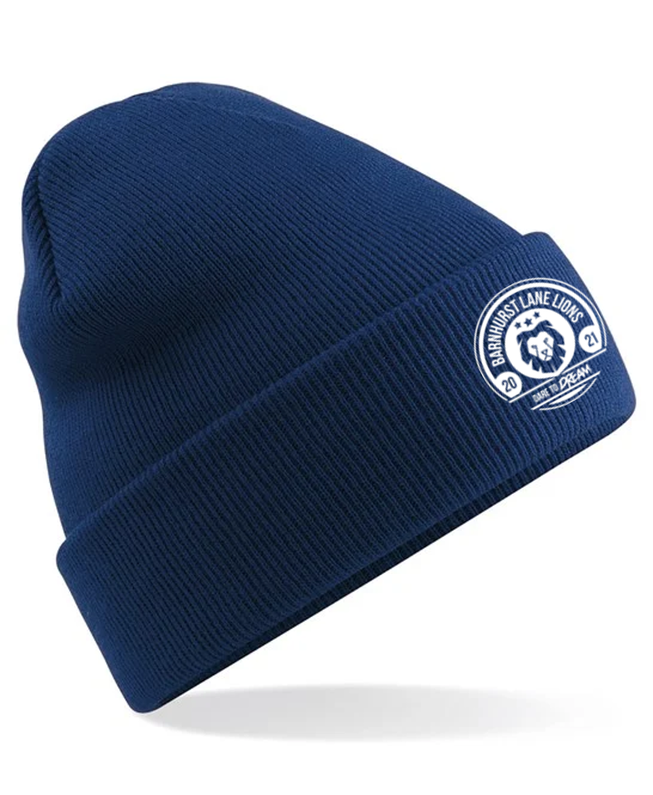 Barnhurst Lane Lions FC Winter Hat Navy