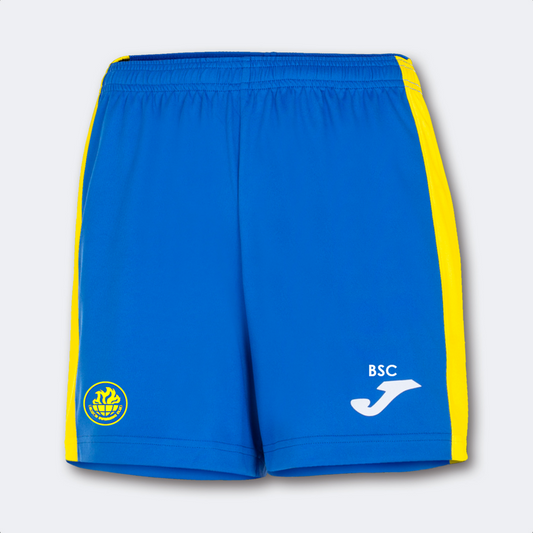 Beacon Swimming Club Shorts Royal/Yellow Womens (Maxi)