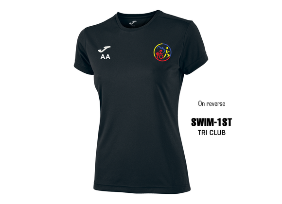 Swim 1st Triathlon Tee Black Womens (Combi)
