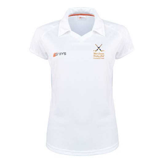Mid Sussex Hockey Away Shirt White WOMENS TEAM (Axis 750)