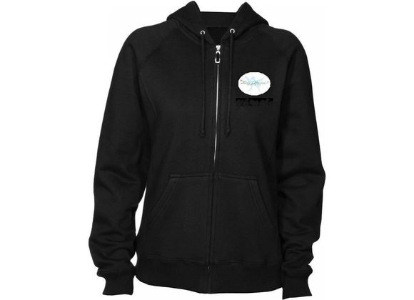 Lets Dance Zipped Hoody Black Womens (UC)